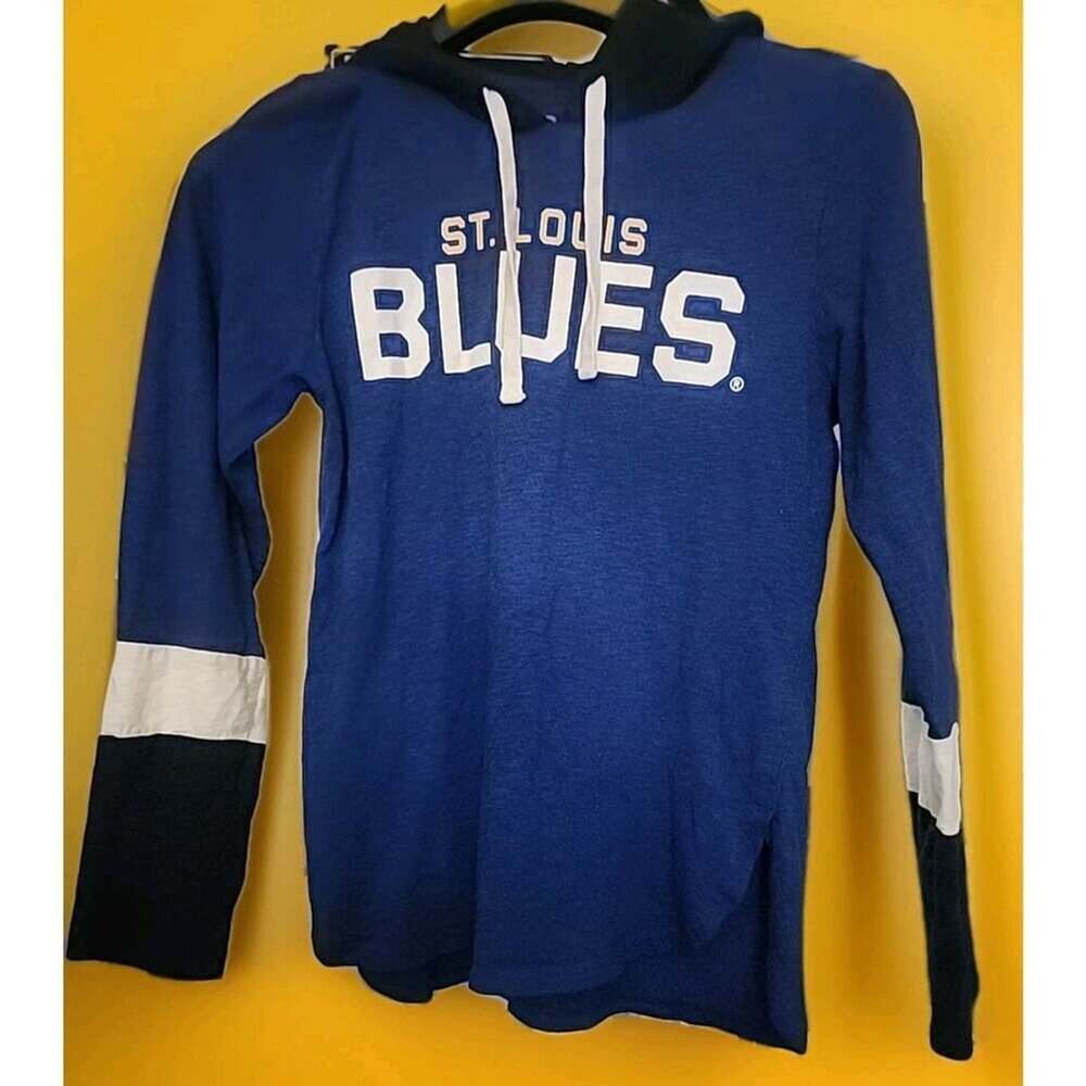 Women's G-III 4Her by Carl Banks Gray St. Louis Blues Hoodie Small A97 Excellent